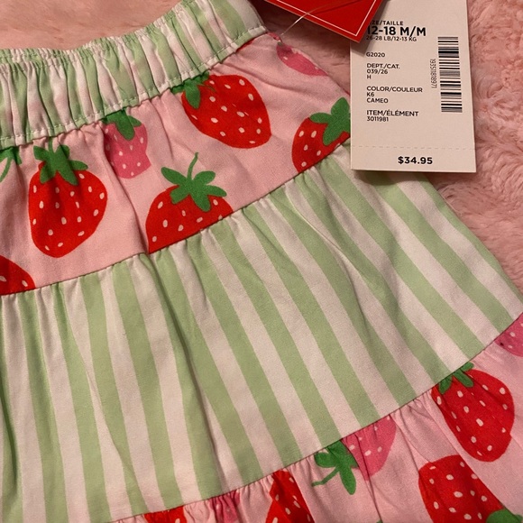 Baby girl 👧 Gymboree striped tiered skort. 🍓 - Picture 4 of 4